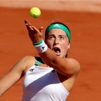 Ostapenko double faults out of Roland Garros